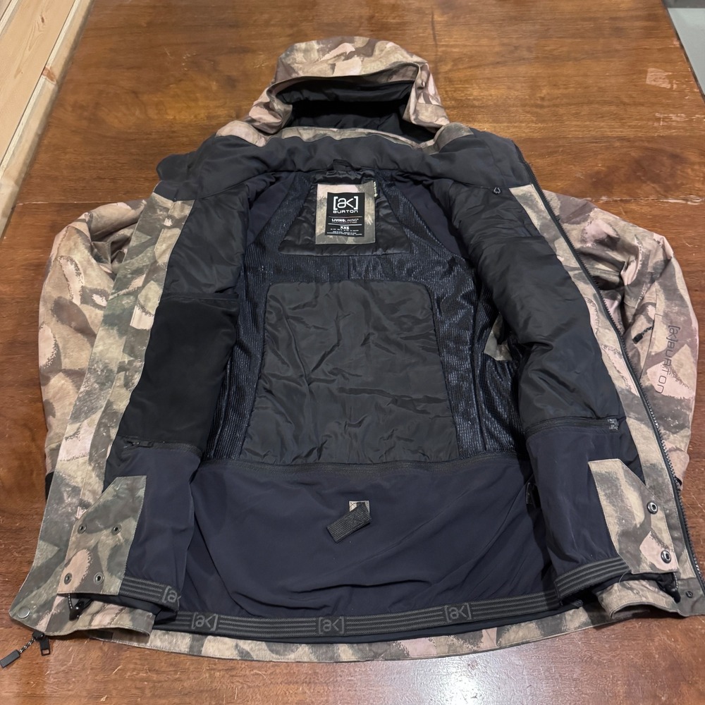 Burton ak Gore-Tex Hooded Snowboard Jacket XXS Green … - Gem